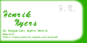 henrik nyers business card